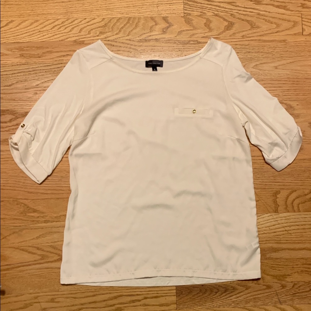 Cream dress shirt from The Limited